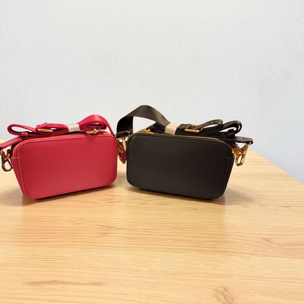 Valentino Orlandi Pink or Black Studded Crossbody Bags - Picture 2 of 6